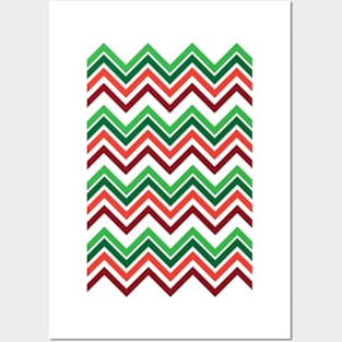 Christmas Chevron Posters and Art